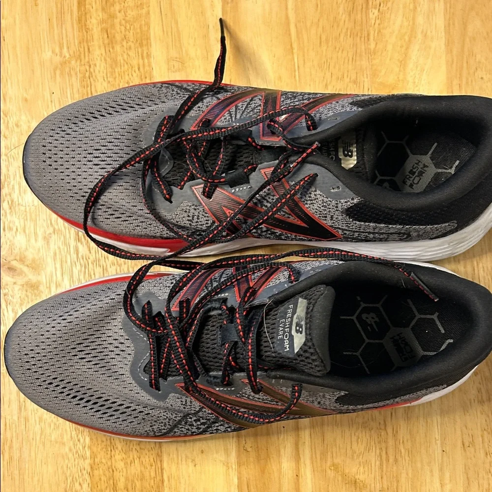 New Balance Black and Red Fresh Foam Evare Sneakers